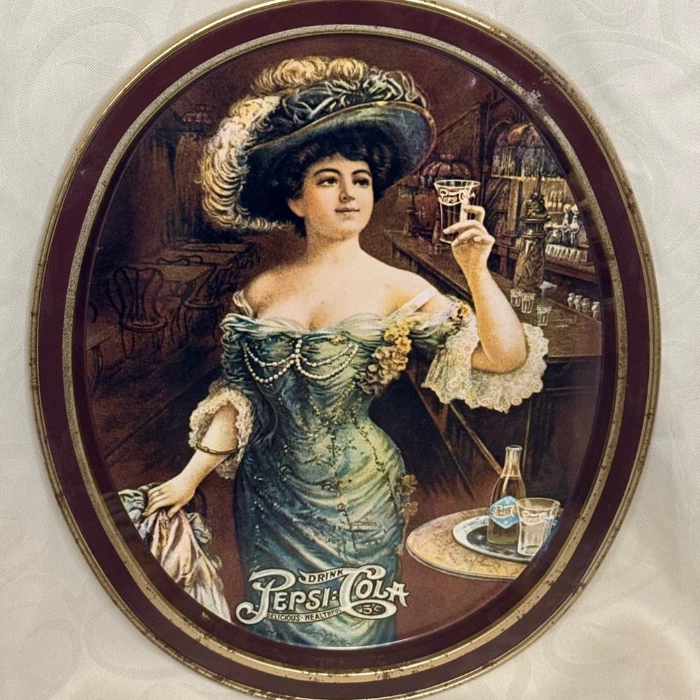 Vintage metal Pepsi tray